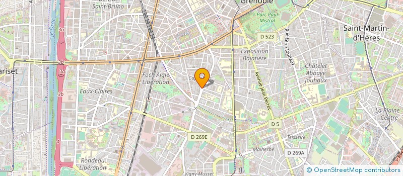 localisation de l'entreprise DOSINTERIM-PCR EXTERNE à GRENOBLE