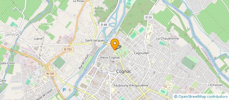 localisation de l'entreprise DOSNE JUILLA à COGNAC