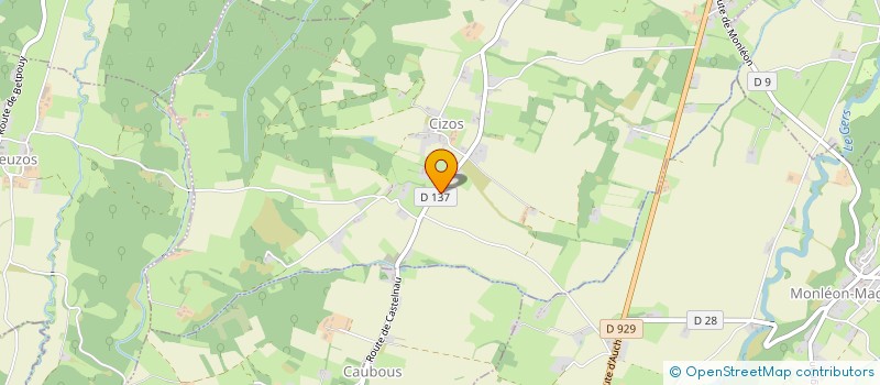 localisation de l'entreprise DOSSAT  CIZOS