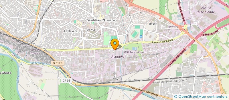 localisation de l'entreprise DOSSCORP à BEZIERS