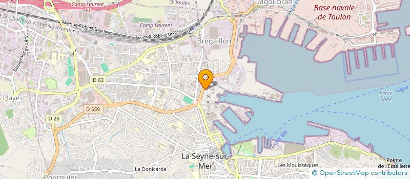 localisation de l'entreprise DOSSETTO FILS à LA SEYNE SUR MER