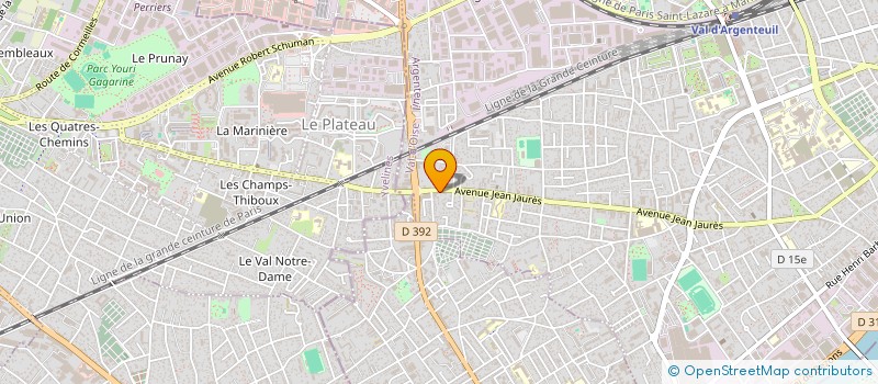 localisation de l'entreprise DOST  ARGENTEUIL