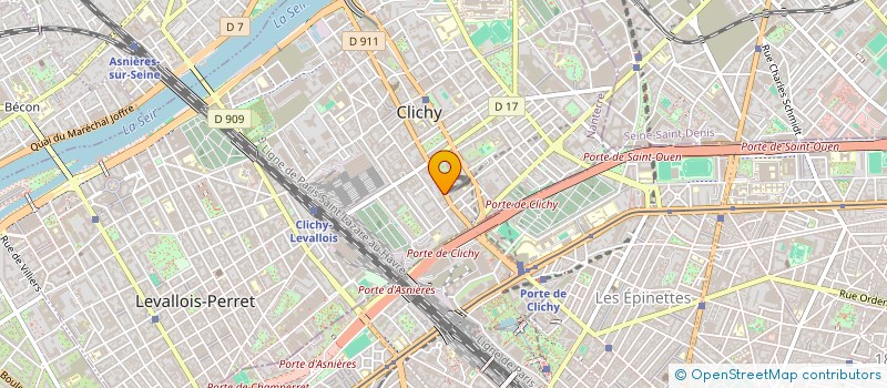 localisation de l'entreprise DOST à CLICHY