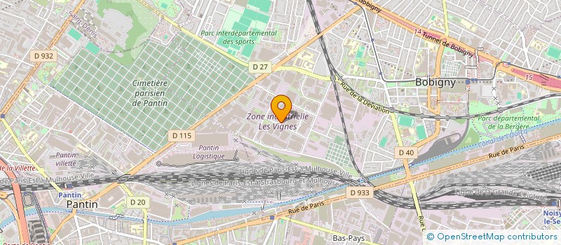 localisation de l'entreprise DOST BAT  BOBIGNY