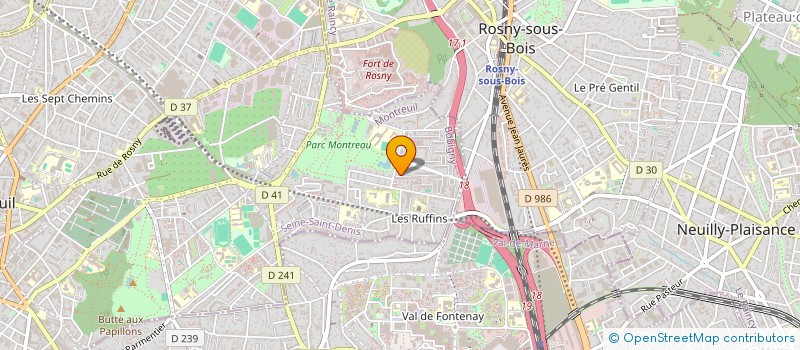 localisation de l'entreprise DOST'INVEST à FONTENAY-SOUS-BOIS