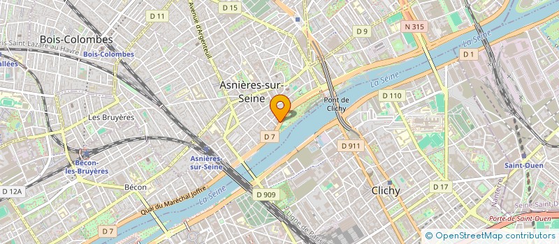localisation de l'entreprise DOSTIE COMBLE à ASNIERES-SUR-SEINE
