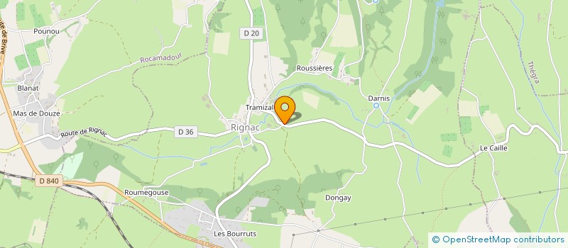 localisation de l'entreprise DOSYLAUSAM  RIGNAC