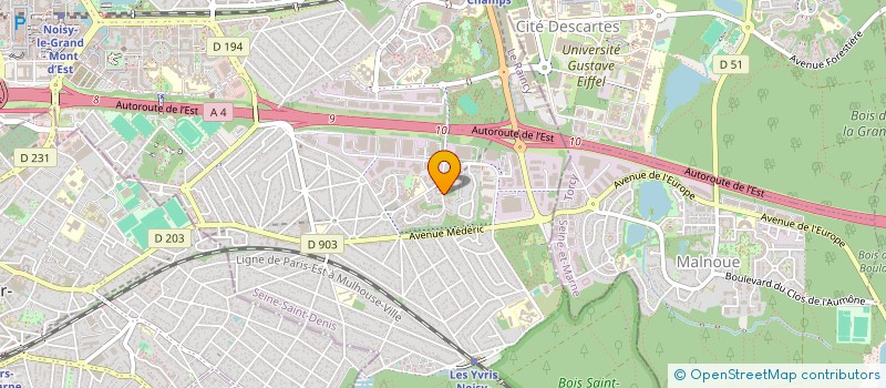 localisation de l'entreprise DOT COM à NOISY-LE-GRAND