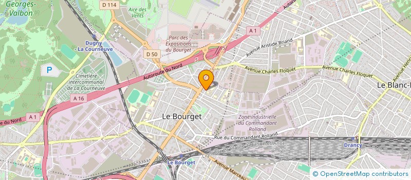 localisation de l'entreprise DOTCOM FORMATION à LE BOURGET