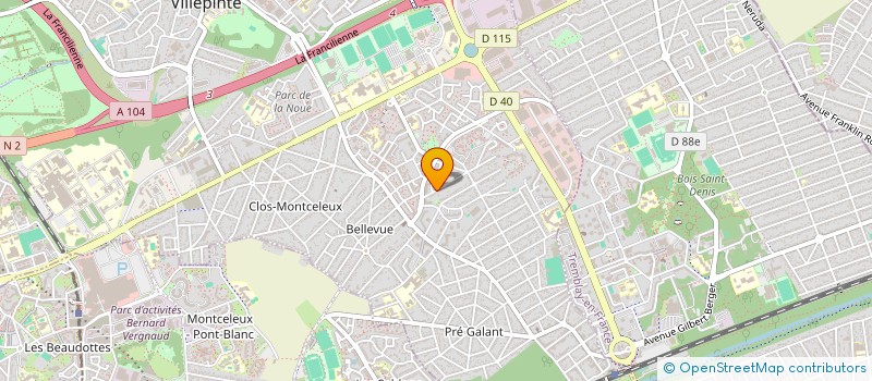 localisation de l'entreprise DOTECH à VILLEPINTE
