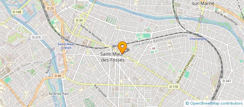 localisation de l'entreprise DOTFIT à ST MAUR DES FOSSES