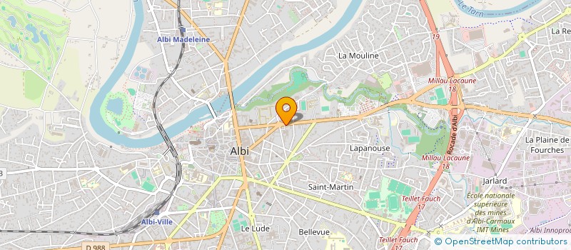 localisation de l'entreprise DOTHY'S à ALBI