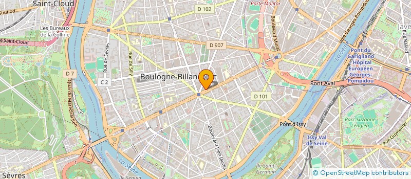 localisation de l'entreprise DOTSCREEN à BOULOGNE-BILLANCOURT
