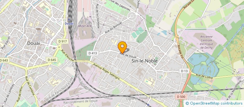 localisation de l'entreprise DOU-BATIMENT à SIN-LE-NOBLE