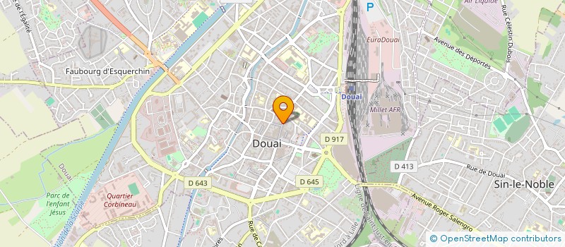 localisation de l'entreprise DOUAI AUDITION  DOUAI