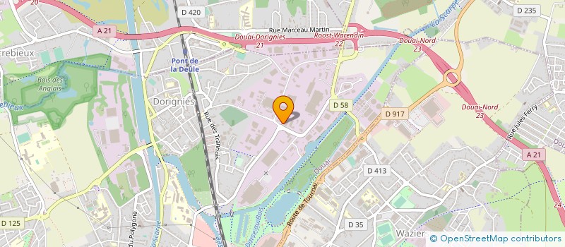 localisation de l'entreprise DOUAI DESTOCK à DOUAI