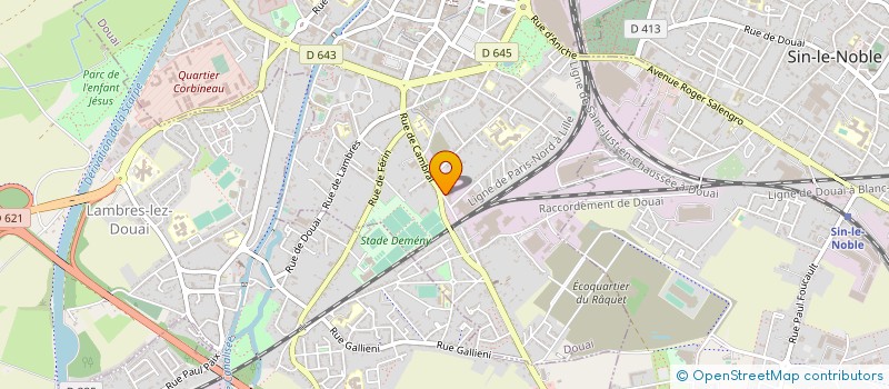 localisation de l'entreprise DOUAI DIESEL à DOUAI