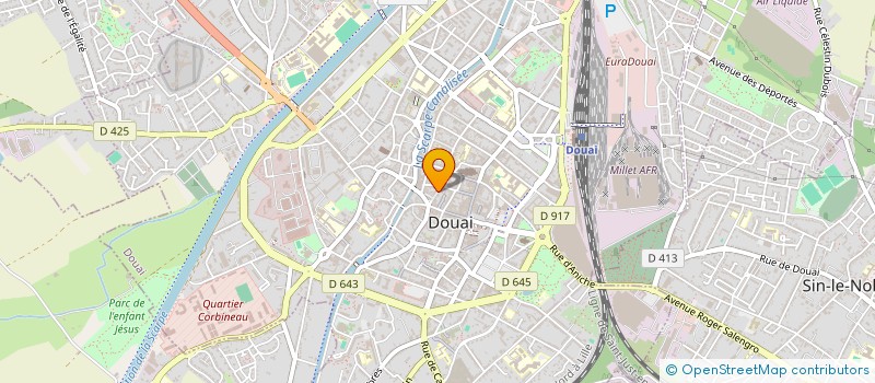 localisation de l'entreprise DOUAI IMMOBILIER&GESTION à DOUAI