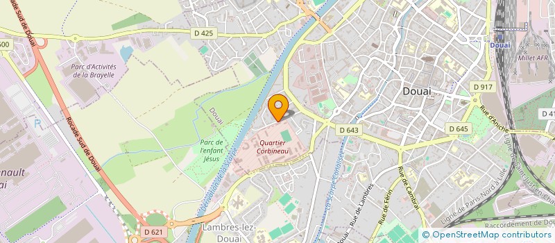 localisation de l'entreprise DOUAI LES JARDINS D ORVAL à DOUAI