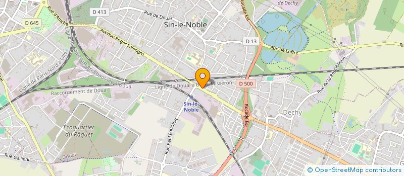 localisation de l'entreprise DOUAI PHOTO COMM  SIN-LE-NOBLE