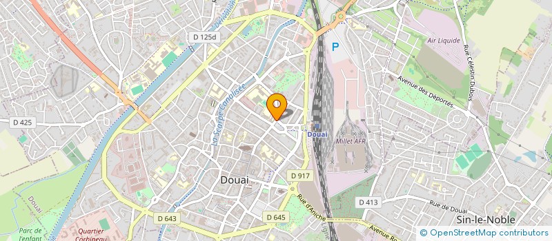 localisation de l'entreprise DOUAI V.F. à DOUAI