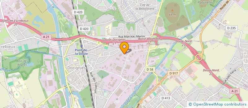 localisation de l'entreprise DOUAI VI à DOUAI