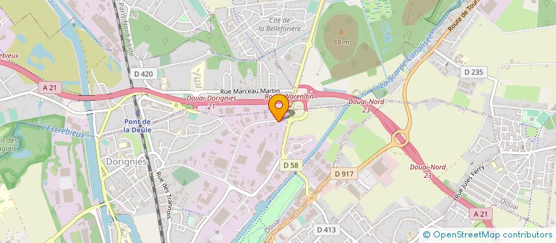 localisation de l'entreprise DOUAISIS AGGLO à DOUAI