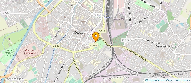 localisation de l'entreprise DOUAISIS EMPLOI FORMATION INCLUSION ET LE PLIE DU DOUAISIS à DOUAI