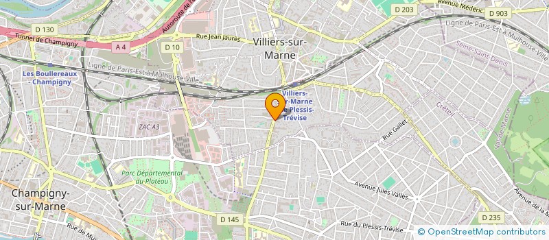 localisation de l'entreprise DOUAOU TRANSPORT à VILLIERS-SUR-MARNE