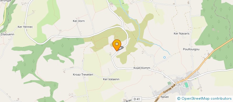 localisation de l'entreprise DOUAR AR GWENAN  LAZ