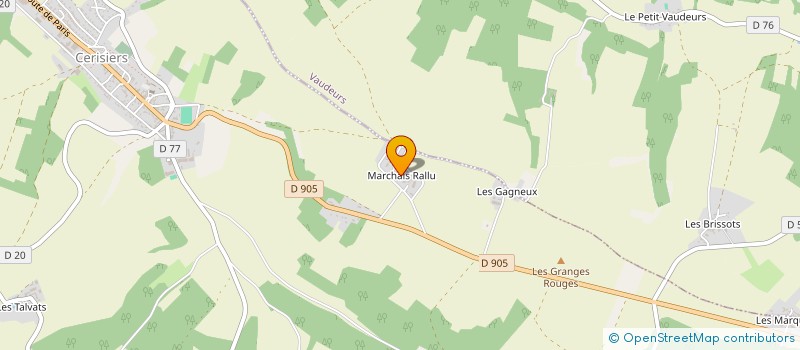 localisation de l'entreprise DOUAR-NEVEZ  CERISIERS