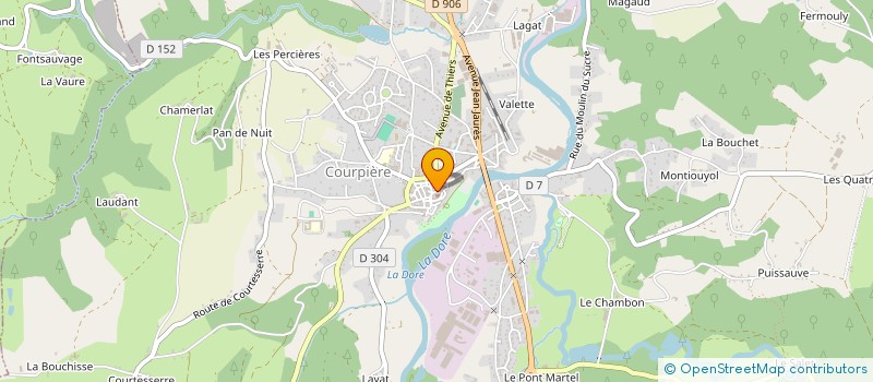localisation de l'entreprise DOUARD PERE ET FILS à COURPIERE