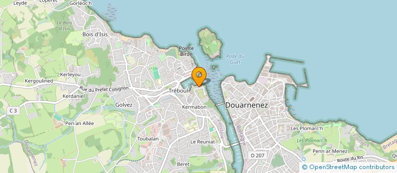 localisation de l'entreprise DOUARNENEZ AQUA CLUB  DOUARNENEZ