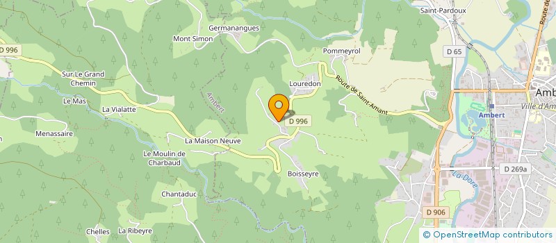 localisation de l'entreprise DOUARRE à AMBERT
