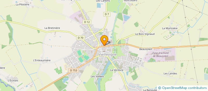 localisation de l'entreprise DOUAUD AMENAGEMENTS  VIEILLEVIGNE