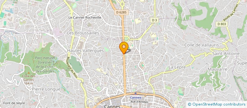 localisation de l'entreprise DOUBEG  CANNES