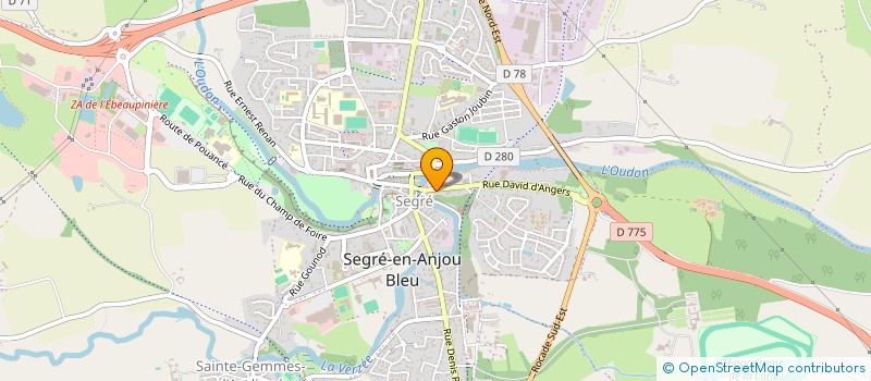 localisation de l'entreprise DOUBI à SEGRE-EN-ANJOU BLEU