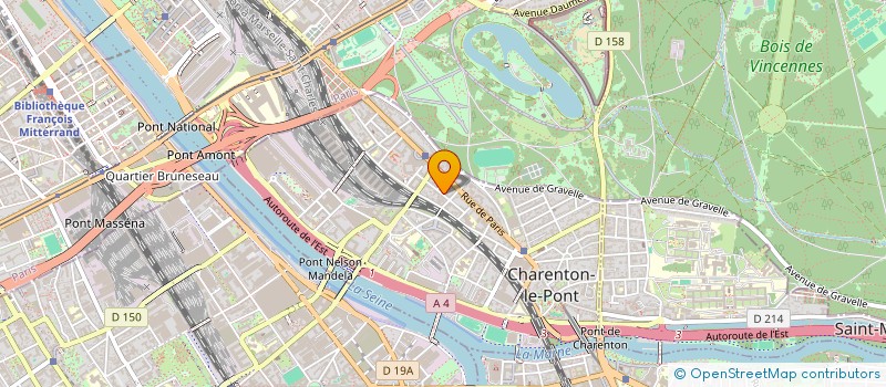 localisation de l'entreprise DOUBLE A  CHARENTON-LE-PONT