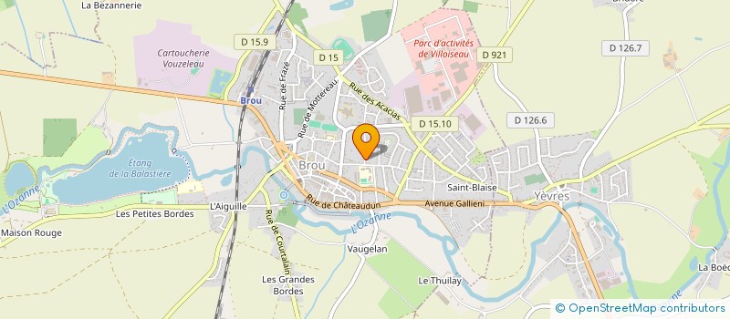 localisation de l'entreprise DOUBLE A à BROU