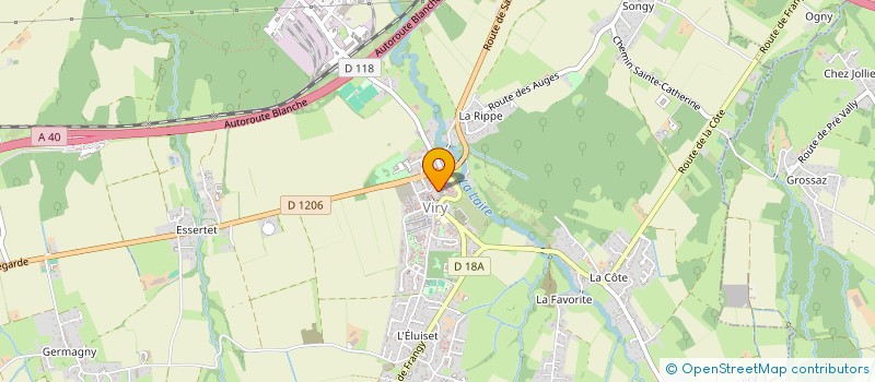 localisation de l'entreprise DOUBLE A à VIRY