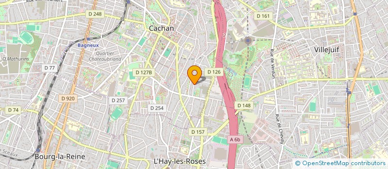 localisation de l'entreprise DOUBLE A à CACHAN