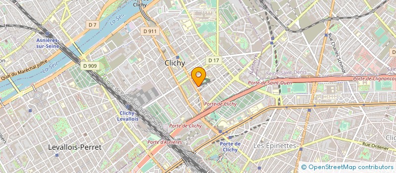 localisation de l'entreprise DOUBLE BEE CONCEPT à CLICHY