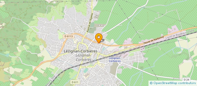 localisation de l'entreprise DOUBLE C90 à LEZIGNAN-CORBIERES