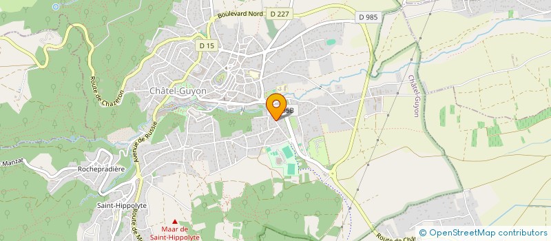 localisation de l'entreprise DOUBLE CASQUETTE  CHATEL-GUYON