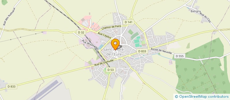 localisation de l'entreprise DOUBLE CROCHE ET CONTREPOINT à SAINT-ANDRE-DE-L'EURE
