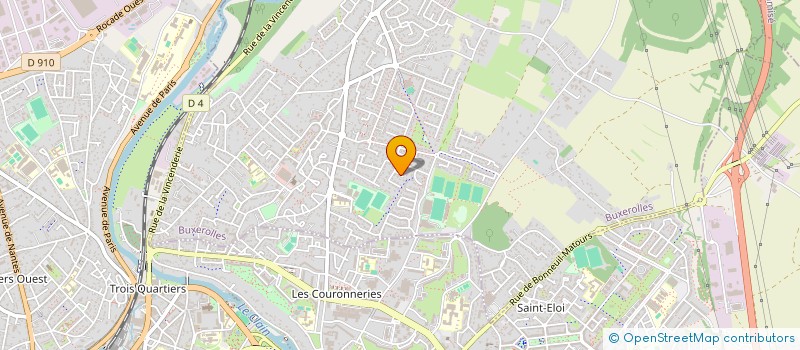 localisation de l'entreprise DOUBLE DEBRAYAGE PICTAVE à BUXEROLLES