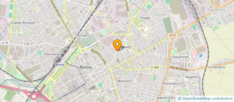 localisation de l'entreprise DOUBLE DIESE à REIMS