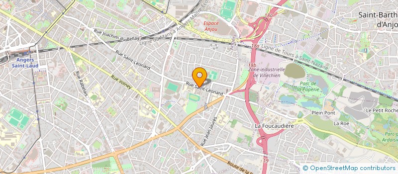 localisation de l'entreprise DOUBLE EXPRESSO à ANGERS