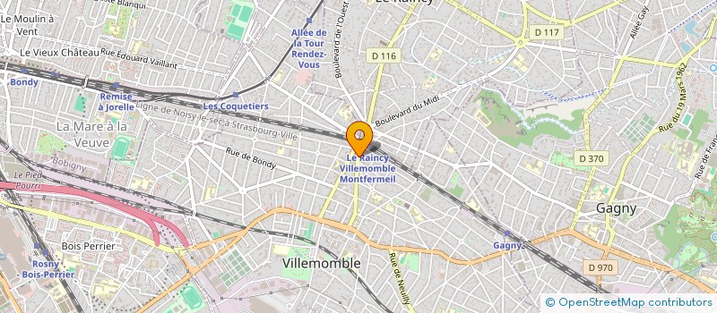 localisation de l'entreprise DOUBLE F à VILLEMOMBLE