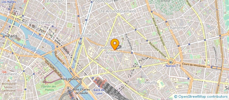 localisation de l'entreprise DOUBLE FACE à PARIS 11